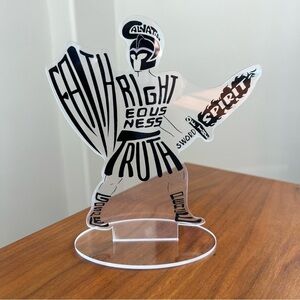 Armor of God Clear Acrylic Art Decor